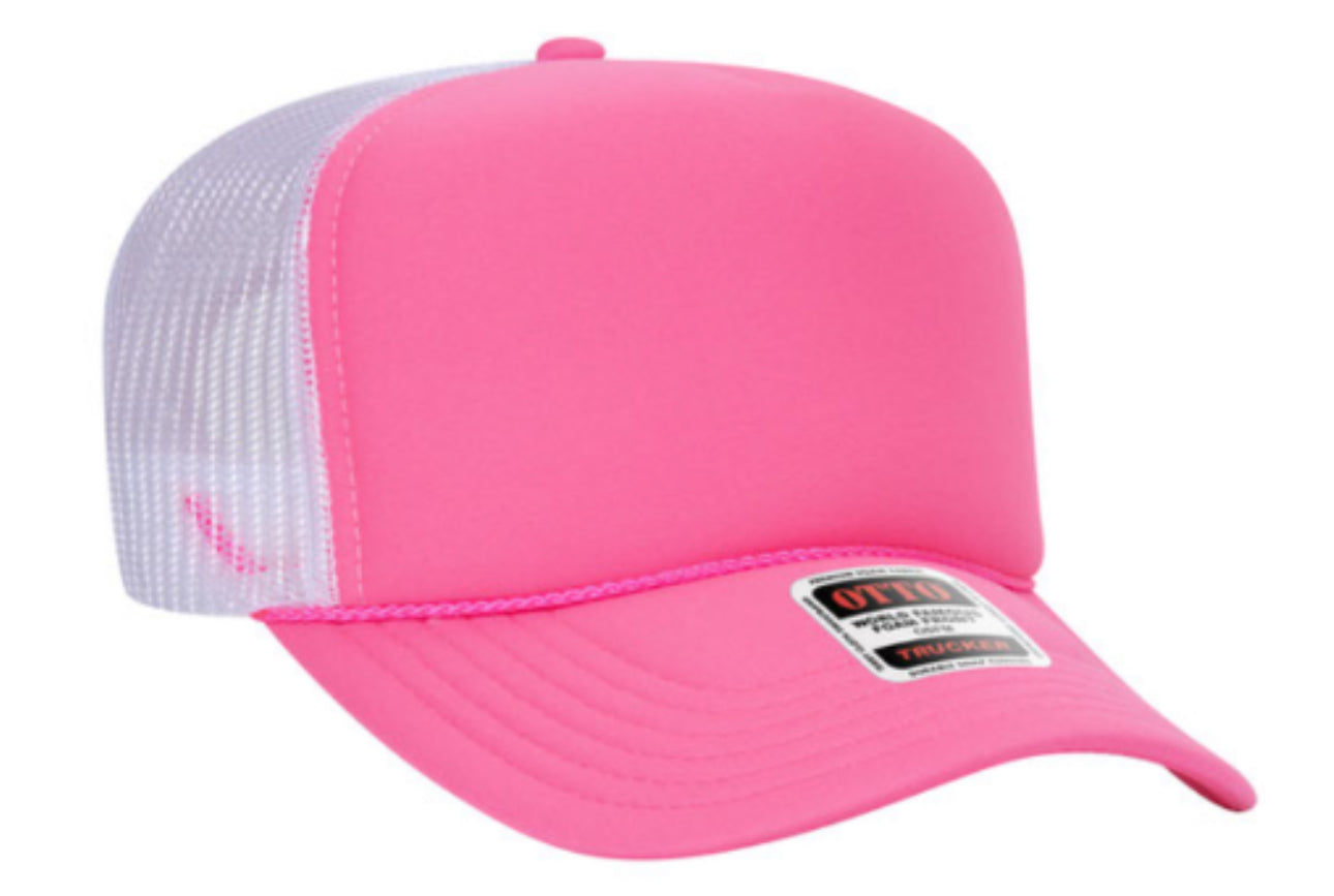 Neon Pink Trucker Hat