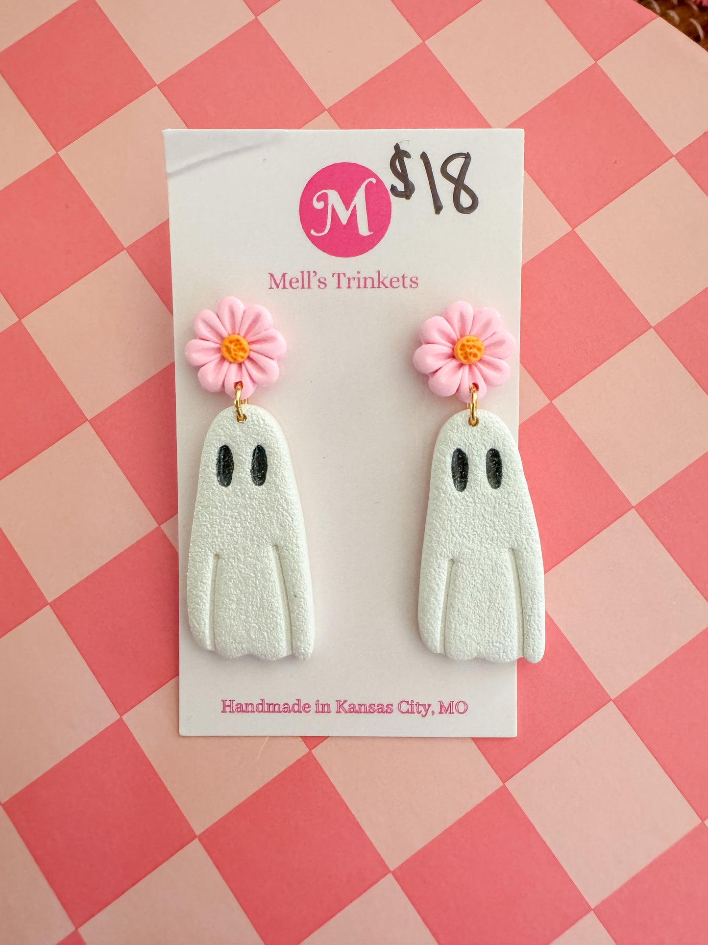 Floral Ghost Earrings