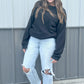 Black Corded Sweatshirt