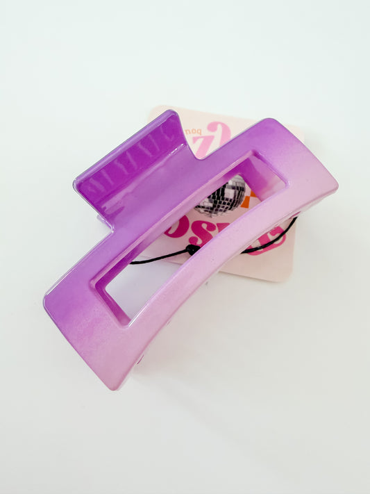 Purple Ombré Claw Clip