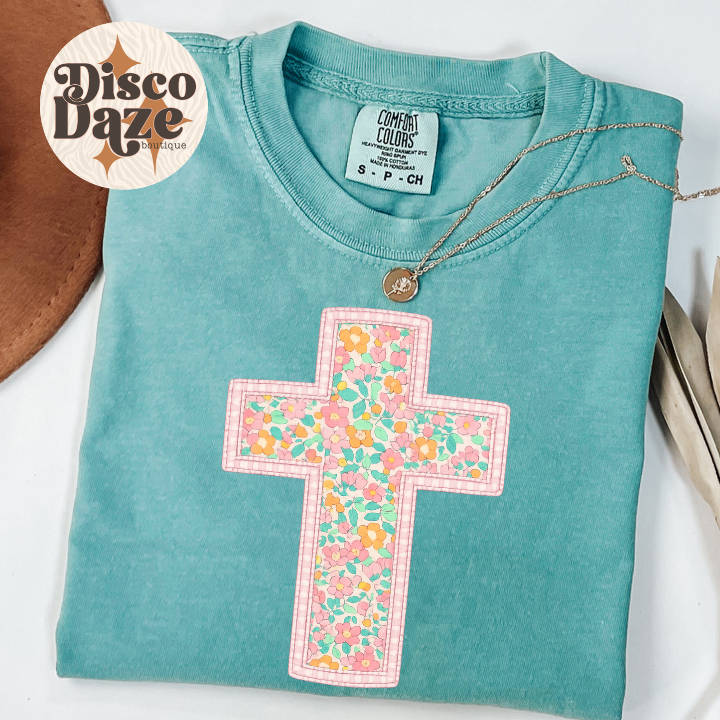 Floral Cross Tee