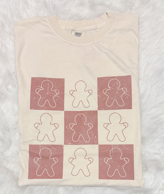 Checkered Gingerbread Tee