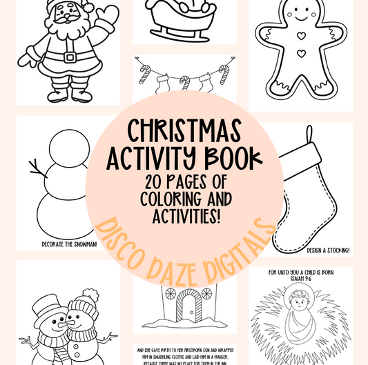 Christmas Activity Book- RELIGIOUS